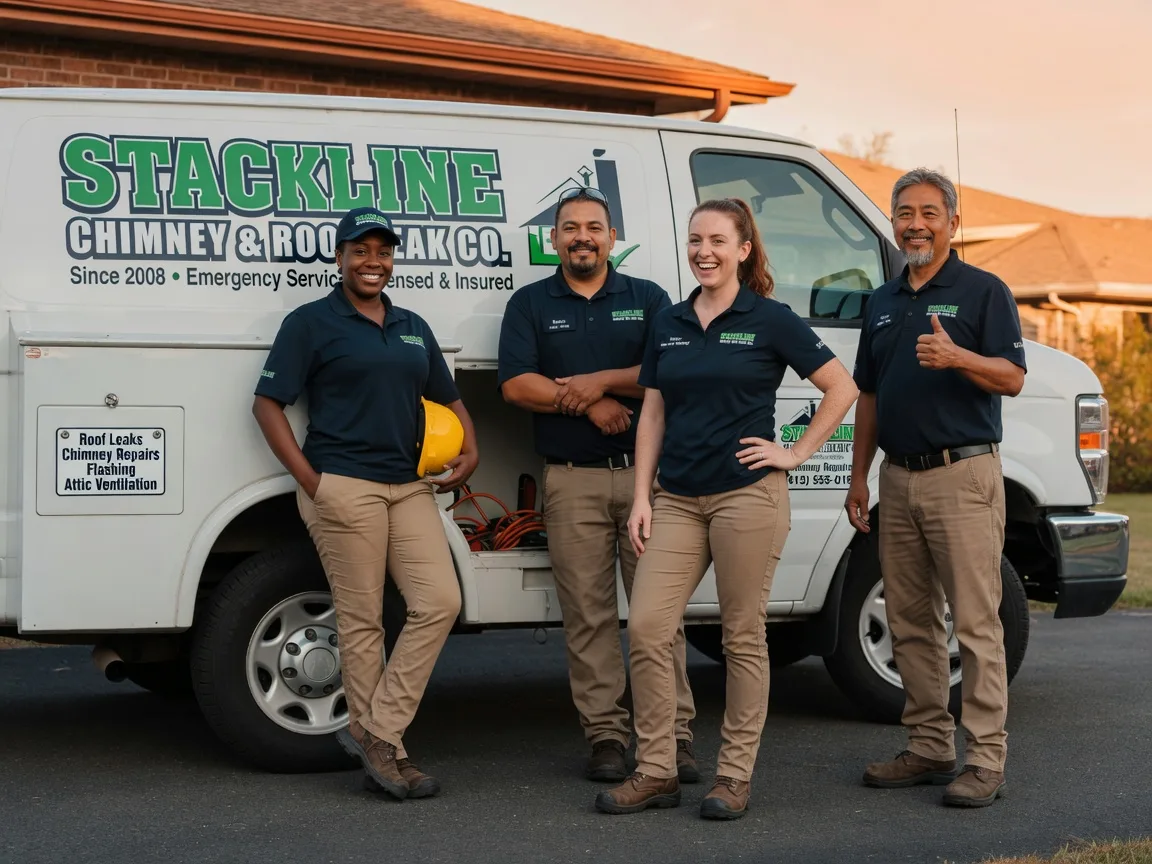 Chimney flashing repair company in Forestville, MI